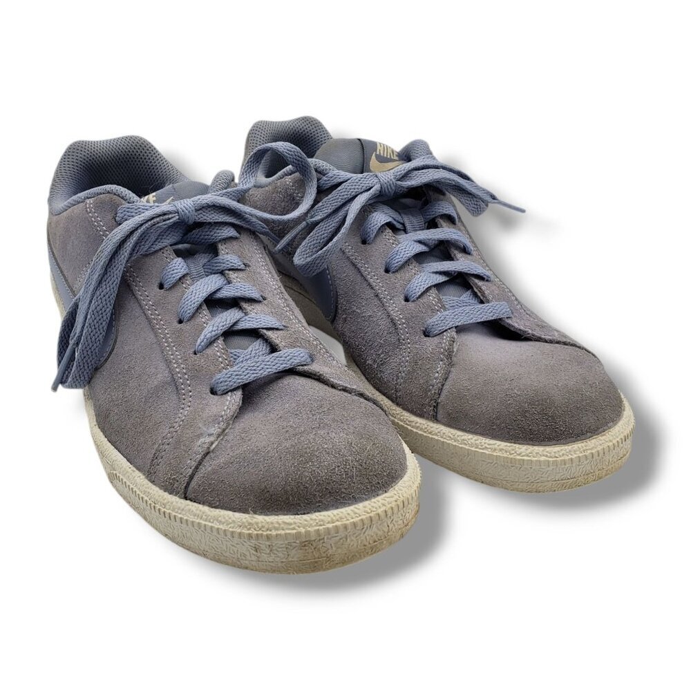 Nike Court Royale Suede Trainers Womens 9 Blue Sneakers 916795-002 - Picture 2 of 9